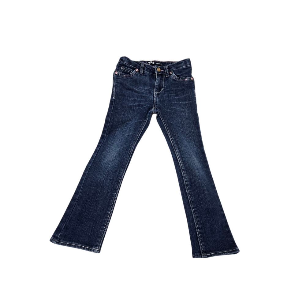 Levis Child Skinny Jeans Size 5 Reg. 4-5 Yrs. Design On Rear Pockets